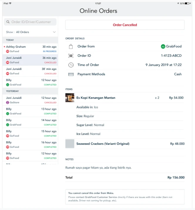 Cara Memproses Pesanan dan Mengelola Stok pada Fitur Online Order