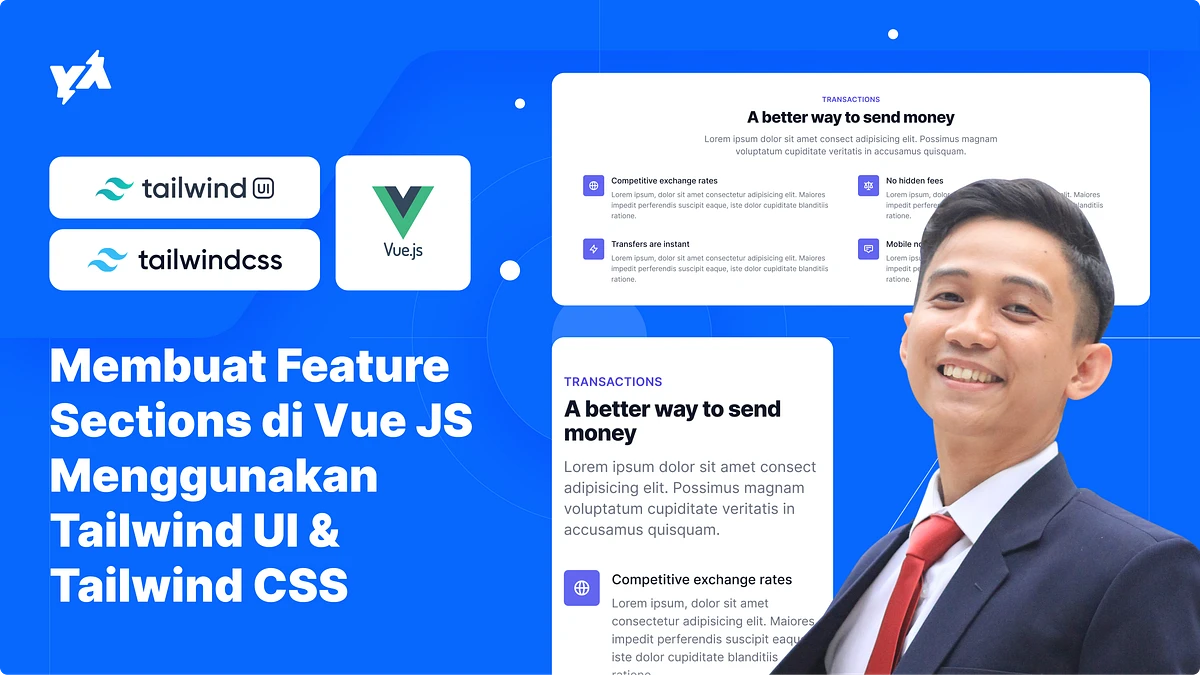 Cara setup proyek Tailwind CSS & Tailwind UI dengan Vue.js menggunakan
