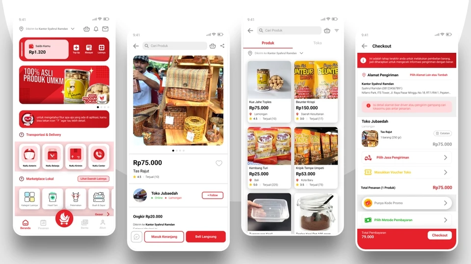 Desain UI & UX untuk aplikasi mobile dengan tampilan yang Menarik