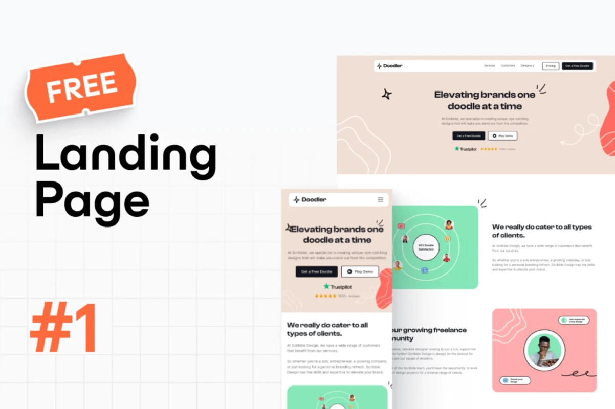 Free Landing Page Template #1 - Webflow