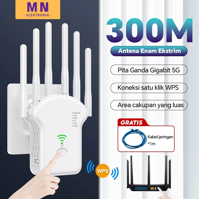 Jual Penembak Sinyal WiFi Kecepatan Tinggi 5G Dua Channel Amplifier