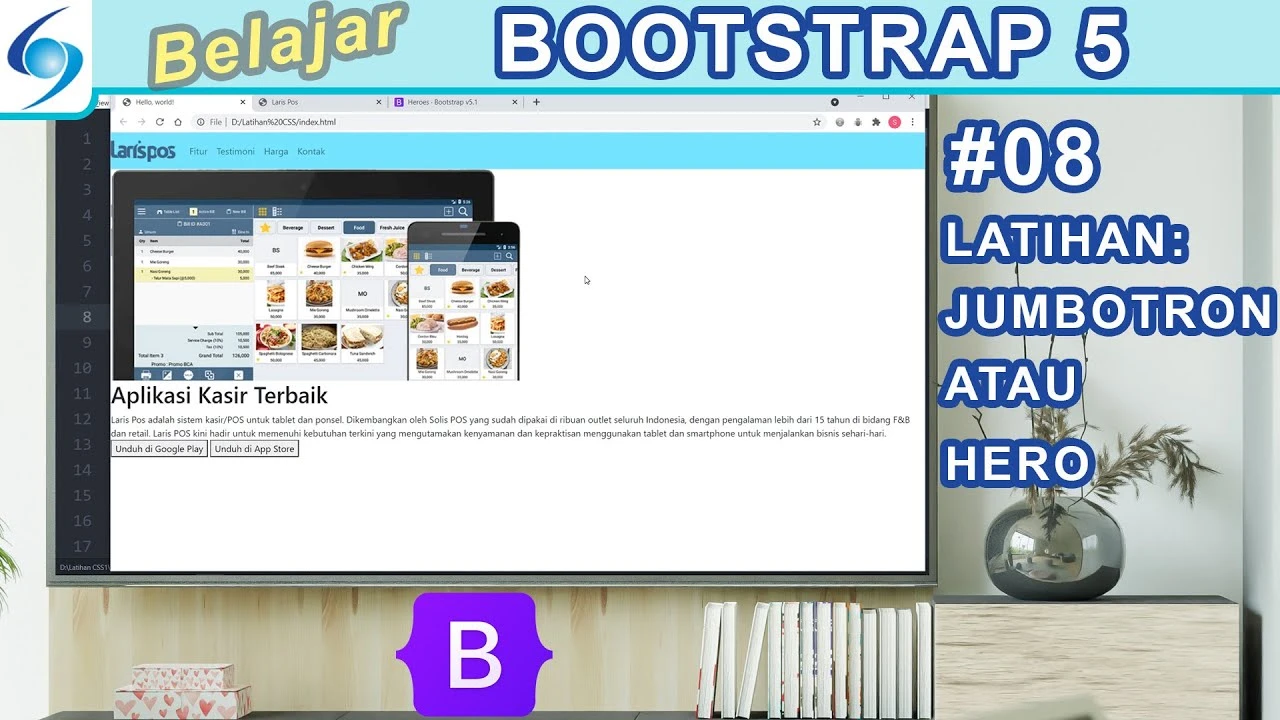 Latihan Membuat Jumbotron atau Hero – Belajar Bootstrap 5 #08 - YouTube
