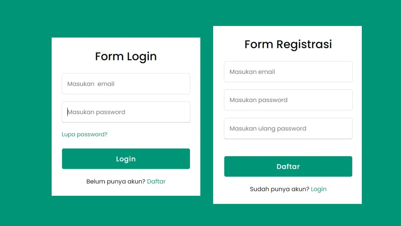 Membuat Form Login dan Registrasi Menggunakan HTML dan CSS - YouTube