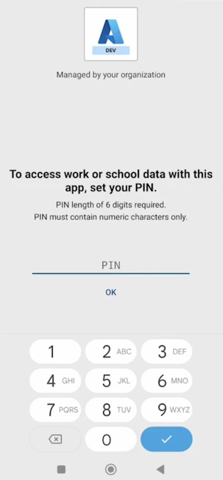 Menggunakan Microsoft Intune MAM pada perangkat yang menjalankan