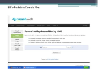 Tutorial mendaftar domain + hosting dan mengupload file | PPTX